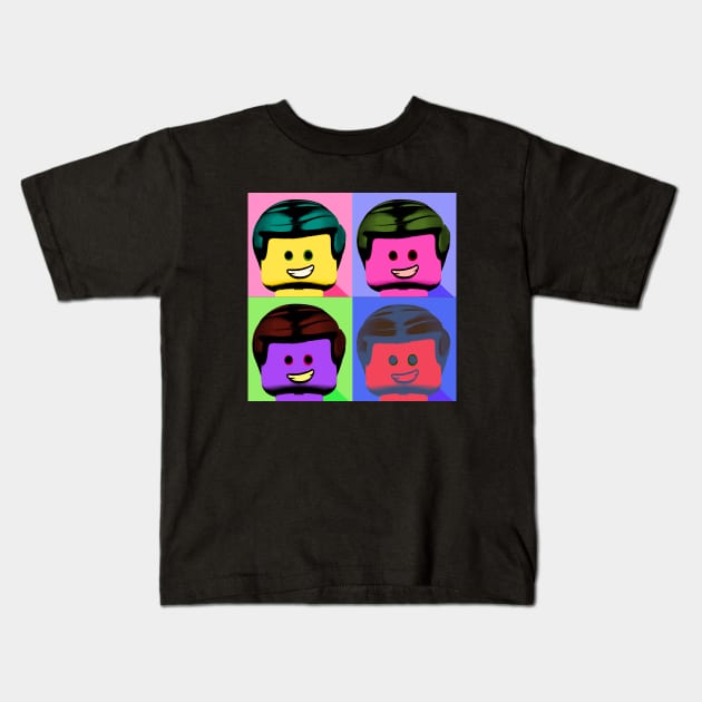 Lego Monroe Kids T-Shirt by j2artist